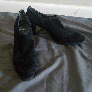 Black suede ankle boots